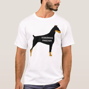 Doberman Pinscher name colour silo black.png T-Shirt