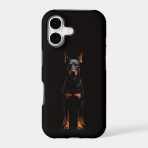 Doberman Pinscher Noir 4 Luxe iPhone 17 Mate, Gard