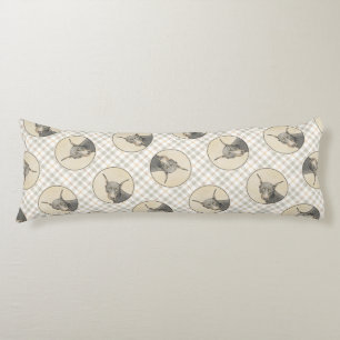 Doberman Pinscher Painting Dobie Cropped Dog Art Body Pillow