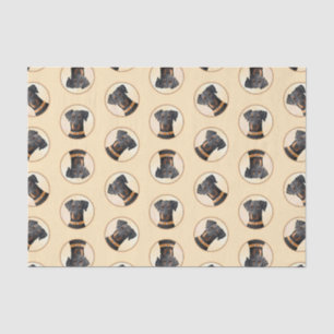 Doberman Pinscher Painting Dobie Uncropped Dog Art Tissue Paper