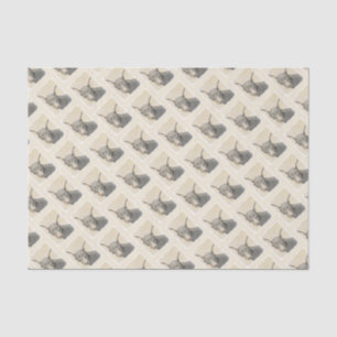 Doberman Pinscher Painting - Original Dog Art Tissue Paper