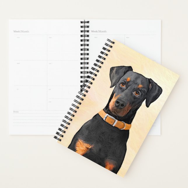 Doberman Pinscher Peinture non découpée Art origin (Devant avec enveloppe)
