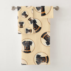 Doberman Pinscher Peinture non découpée Art origin