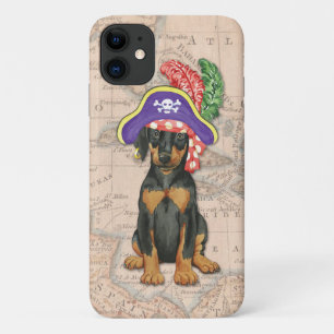 Doberman Pinscher Pirate iPhone 11 Case