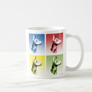 Doberman Pinscher Pop Art Coffee Mug