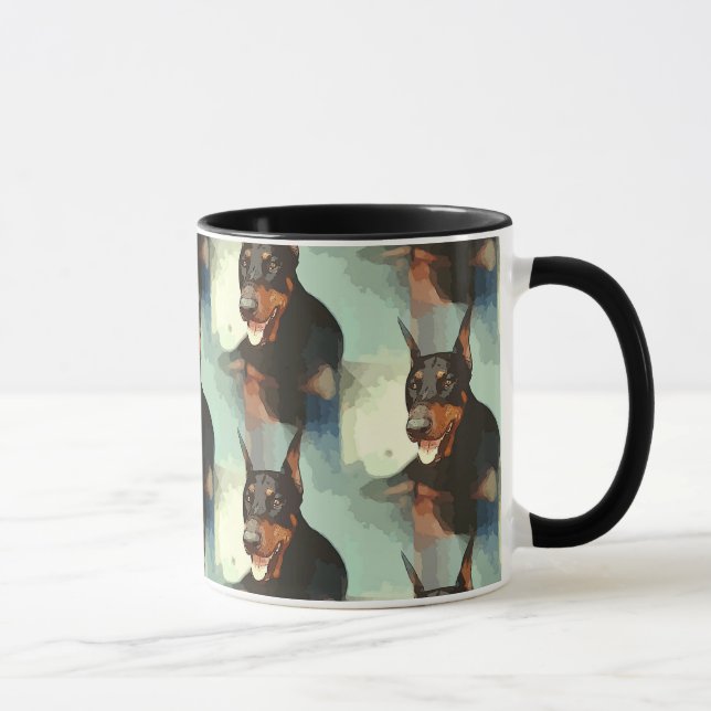 Doberman Pinscher Portrait Mug (Right)