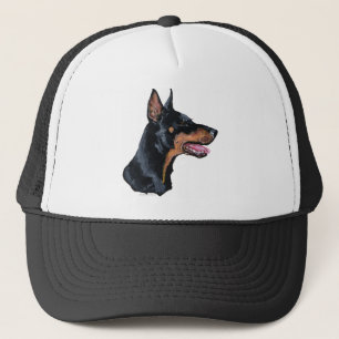 Doberman Pinscher Profile Trucker Hat