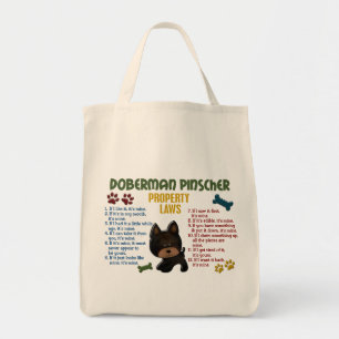 Doberman Pinscher Property Laws 4 Tote Bag
