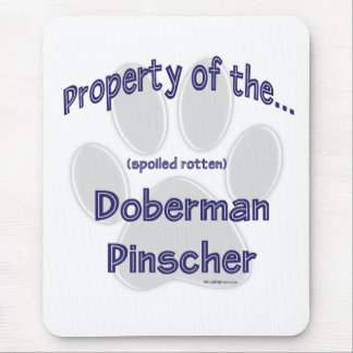 Doberman Pinscher Property Mouse Pad