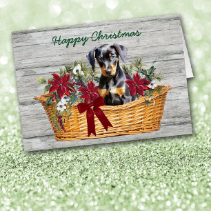 Doberman Pinscher Puppy Pasket vacances