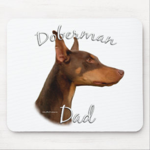 Doberman Pinscher (red) Dad 2 Mouse Pad