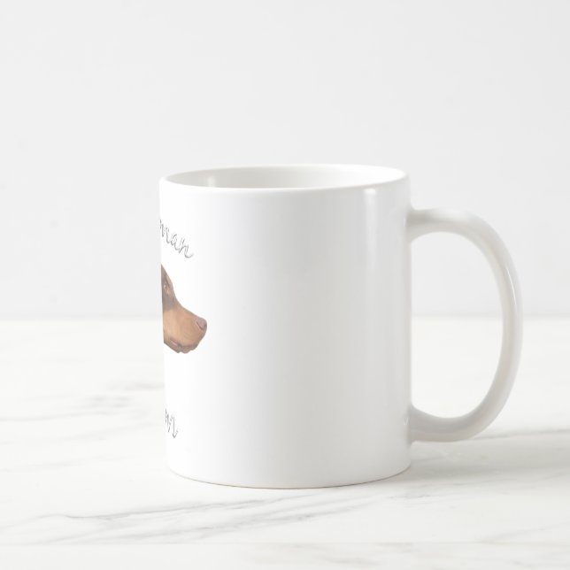 Doberman Pinscher (red) Mom 2 Coffee Mug (Right)