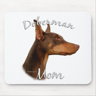Doberman Pinscher (red) Mom 2 Mouse Pad