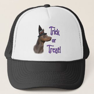Doberman Pinscher (red) Trick Trucker Hat