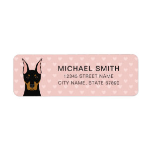 Doberman Pinscher Return Address Labels