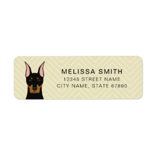Doberman Pinscher Return Address Labels
