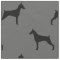 Doberman Pinscher Silhouettes Grey and Black