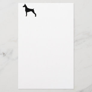 doberman pinscher silo black.png stationery
