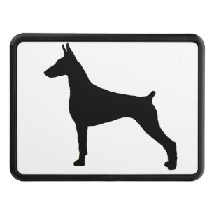 doberman pinscher silo black.png trailer hitch cover