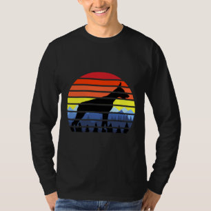 Doberman Pinscher Sunset Vintage Retro T-Shirt