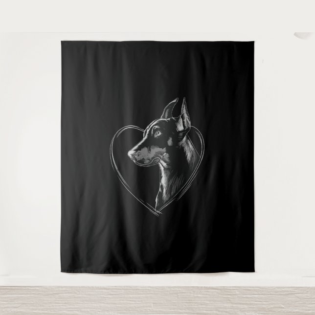 Doberman Pinscher Tapestry (Front)