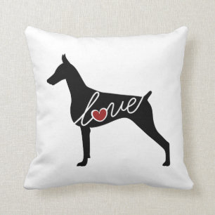 Doberman Pinscher Throw Pillow
