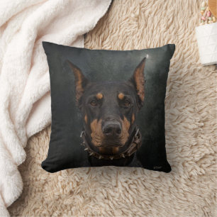 Doberman Pinscher   Throw Pillow