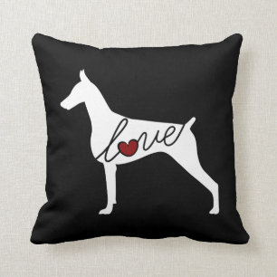 Doberman Pinscher Throw Pillow