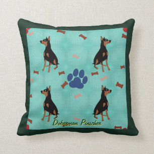 Doberman Pinscher Throw Pillow