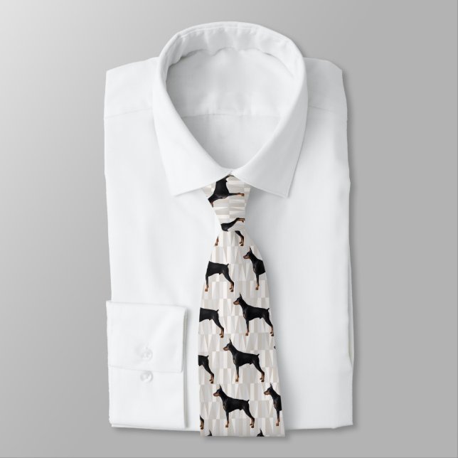 Doberman Pinscher Tie (Tied)