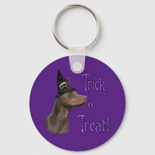 Doberman Pinscher Trick Keychain