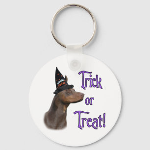 Doberman Pinscher Trick Keychain