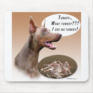 Doberman Pinscher Turkey Mouse Pad