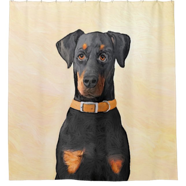 Doberman Pinscher Uncropped Painting Original Art (Front)