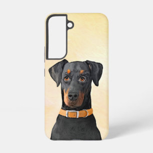 Doberman Pinscher Uncropped Painting Original Art Samsung Galaxy Case