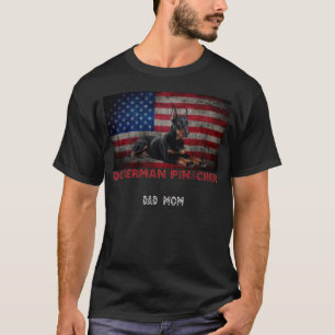 Doberman Pinscher USA Mom Dad T-Shirt
