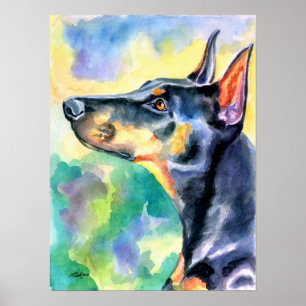 Doberman Pinscher Wall Print