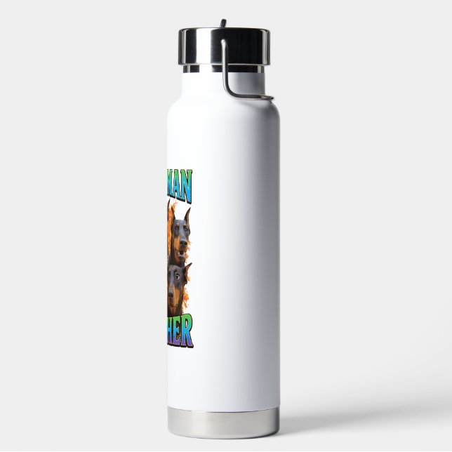 Doberman Pinscher  Water Bottle (Left)