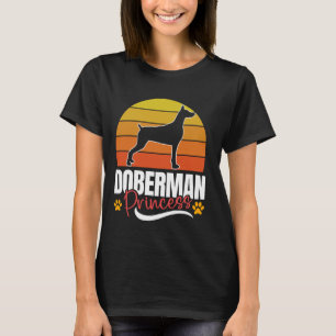 DOBERMAN PRINCESS Doberman Women Dobie Dog Mom T-Shirt
