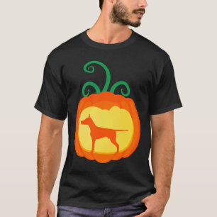 Doberman Pumpkin Lantern Dog Lover Halloween Costu T-Shirt