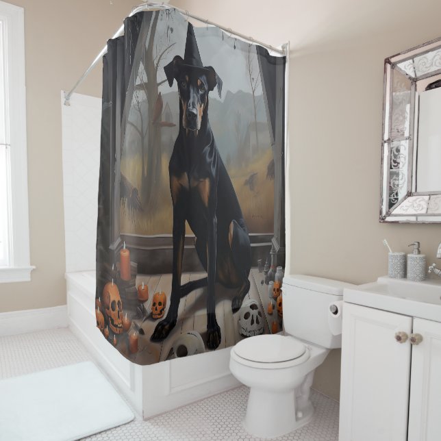 Doberman Pumpkins Halloween Scary (In Situ)