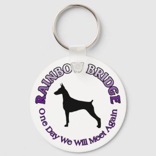 DOBERMAN RAINBOW BRIDGE KEYCHAIN