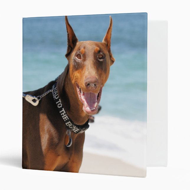 Doberman - Red - Bad to the Bone Binder (Front/Inside)