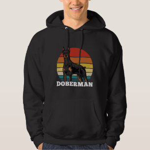 Doberman Retro  625 Hoodie