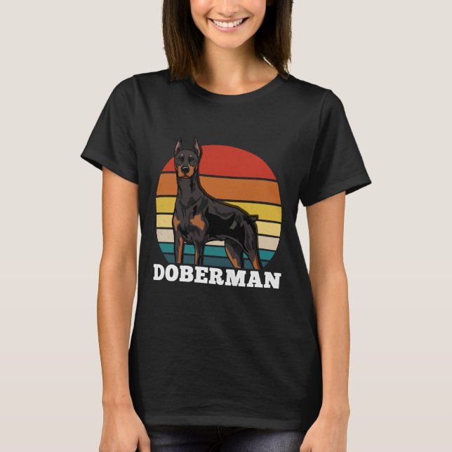 Doberman Retro  625 T-Shirt (Front)
