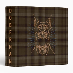 Doberman Swirlface Photo Album Binder