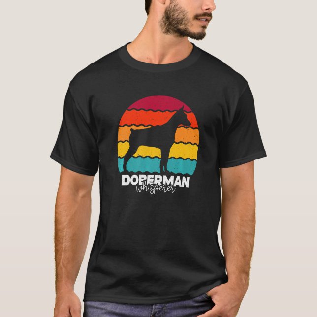 Doberman Whisperer Retro Vintage Premium T-Shirt (Front)