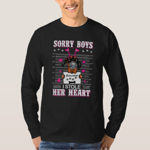 Dobermann Dog Valentines Day I Stole Her Heart Val T-Shirt