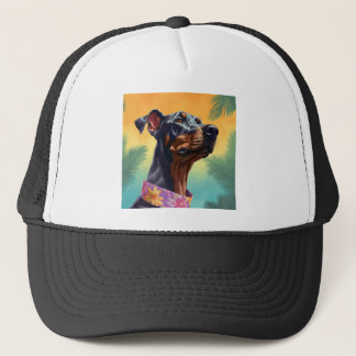 Dobermann hawaii hat