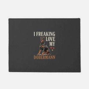 Dobermann Love Dog Lover Doormat